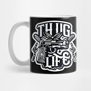 Thug Life Monochrome Vector Mug